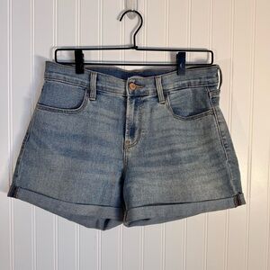 Old Navy High-Waist Classic Denim Rolled Hem Women's Light Wash Shorts Size 6